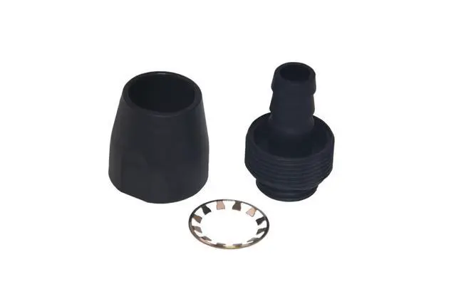 Alt view image 4 of 5 - Alphacool HF Compression Fitting TPV, Black Nylon, 6-pack