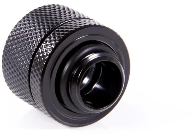 Alt view image 5 of 6 - Alphacool Eiszapfen Hardtube G1/4" Fitting, 14mm OD, Deep Black, 6-Pack, 14/11mm, Brass (1019798)