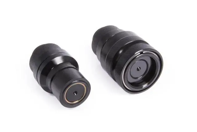 Alt view image 7 of 7 - Alphacool Eiszapfen Quick Release Connector Kit G1/4 Outer Thread - Deep Black, Brass (17561)