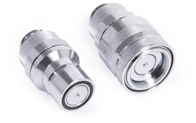 Alt view image 5 of 5 - Alphacool Eiszapfen G1/4" M-M Quick Release Coupling Set, Chrome Fitting, Brass (17560)