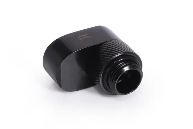 Alt view image 6 of 8 - Alphacool Eiszapfen 16mm Offset Fitting Rotary G1/4 OT to G1/4 IT - Black (17601)