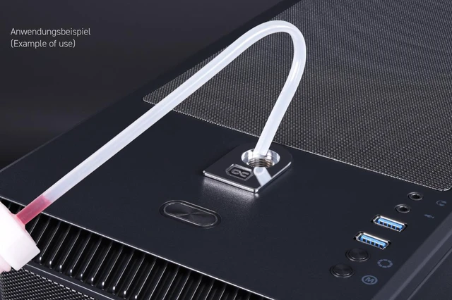 Alt view image 8 of 10 - Alphacool Apex Fillport, Chrome Fitting, G1/4 (13467)