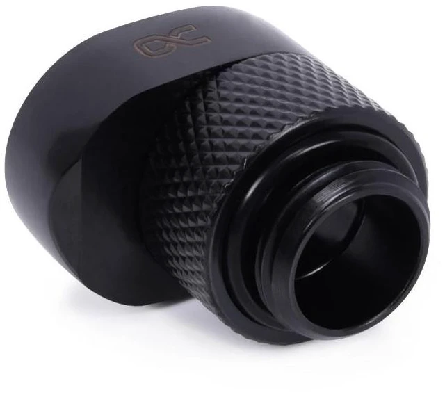 Alt view image 10 of 12 - Alphacool Eiszapfen 8mm Offset Fitting Rotatable G1/4 OT to G1/4 IT - Black, Brass (17604)