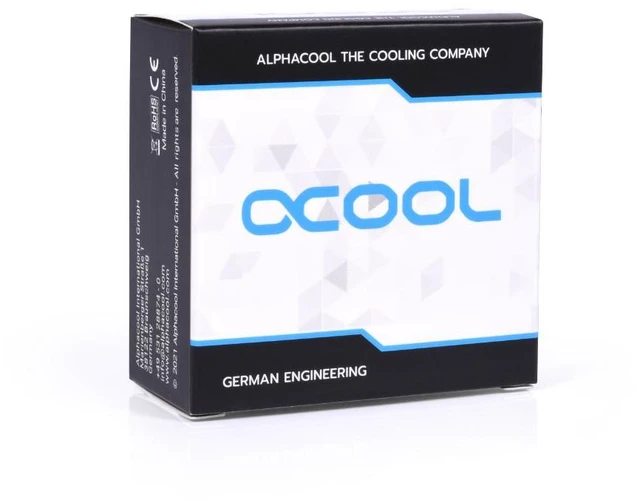 Alt view image 12 of 12 - Alphacool Eiszapfen 8mm Offset Fitting Rotatable G1/4 OT to G1/4 IT - Black, Brass (17604)