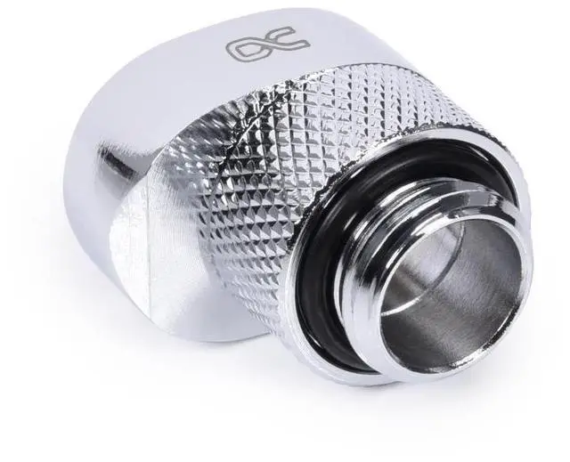 Alt view image 9 of 10 - Alphacool Eiszapfen 8mm Offset Fitting Rotatable G1/4 OT to G1/4 IT - Chrome, Brass (17603)