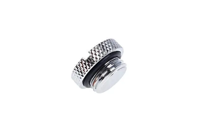 Alt view image 11 of 11 - Alphacool Eiszapfen Stop Plug G1/4 - Chrome - 6 Pack (17623)
