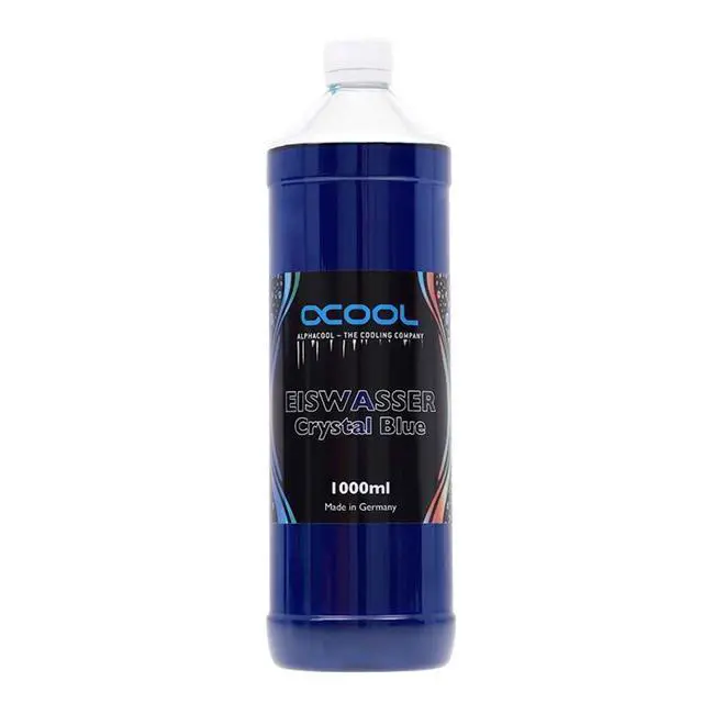 Alt view image 13 of 13 - Alphacool Eiswasser Crystal Premixed PC Coolant (for Long-term Use), 1000ml, Blue UV
