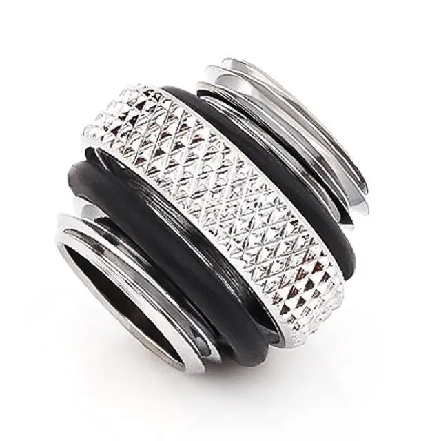 Alt view image 6 of 7 - Bitspower G1/4" 5mm Male to Male Fitting, Silver Shining