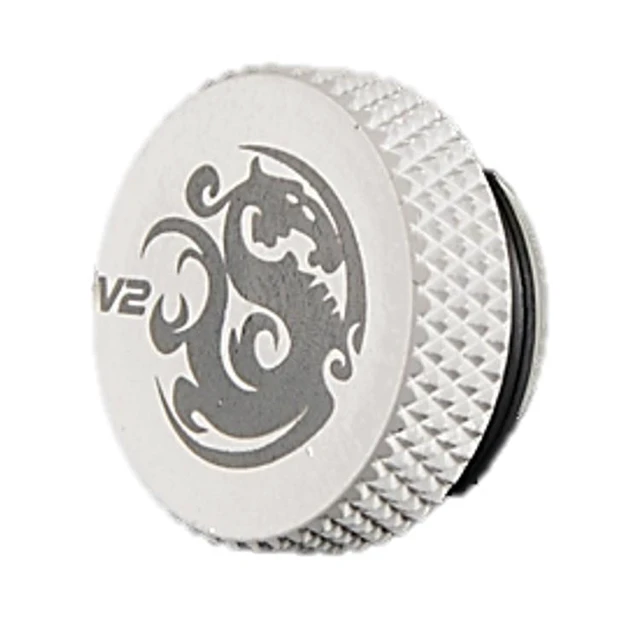Alt view image 5 of 6 - Bitspower G1/4" Stop Fitting V2, Deluxe White, 4-pack