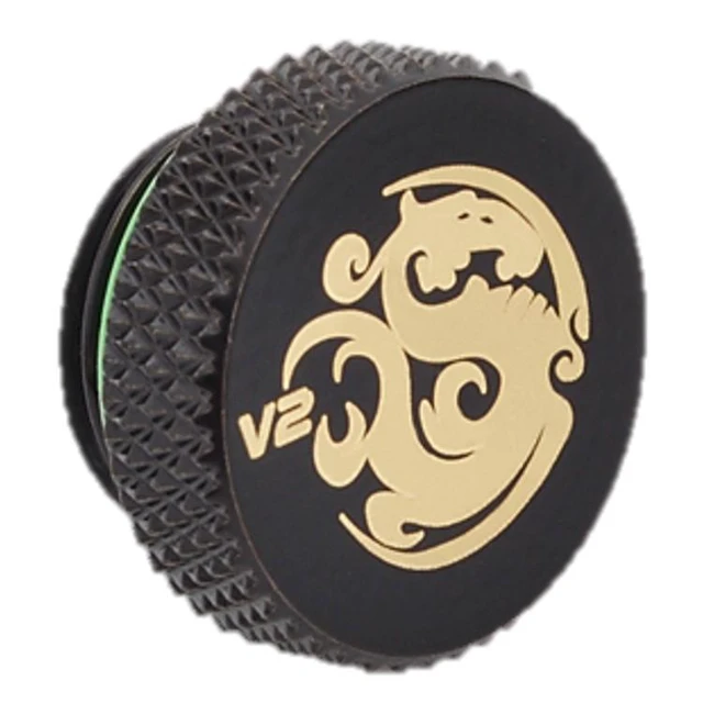 Alt view image 7 of 8 - Bitspower G1/4" Stop Fitting V2, Matte Black, 4-pack
