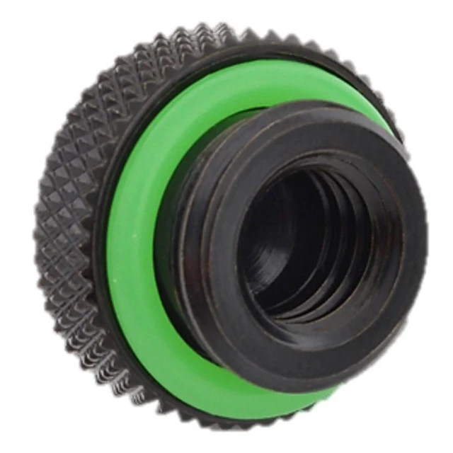 Alt view image 8 of 8 - Bitspower G1/4" Stop Fitting V2, Matte Black, 4-pack