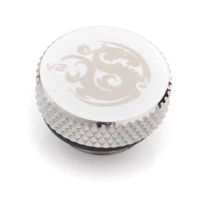 Alt view image 6 of 7 - Bitspower G1/4" Stop Fitting V2, Silver Shining, 4-pack