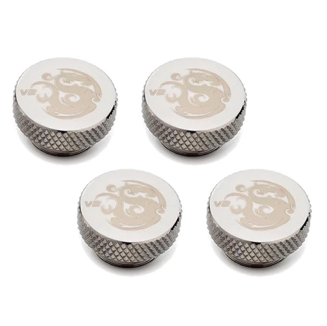 Alt view image 5 of 8 - Bitspower G1/4" Stop Fitting V2, Black Sparkle, 4-pack