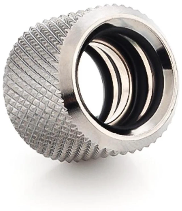 Alt view image 3 of 3 - Bitspower Multi-Link Coupler Fitting for 12mm OD Rigid Tubing, Black Sparkle