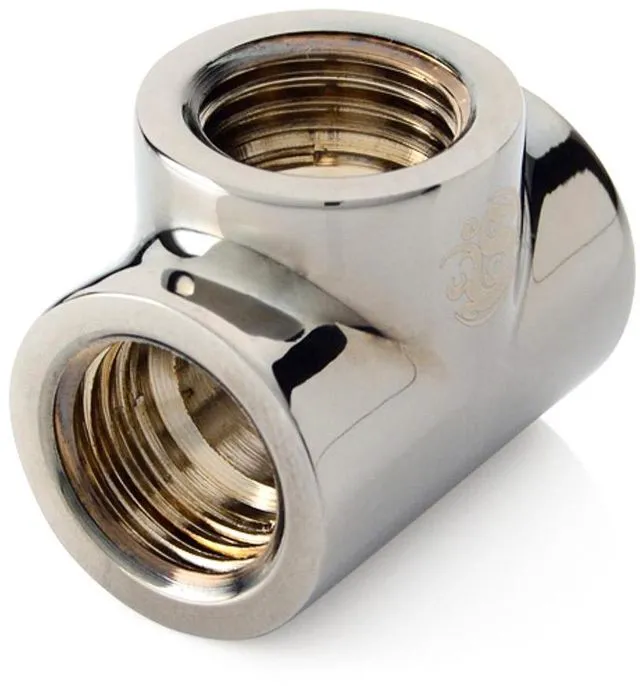 Alt view image 6 of 8 - Bitspower T-Block Fitting with Triple G1/4" Female, Black Sparkle