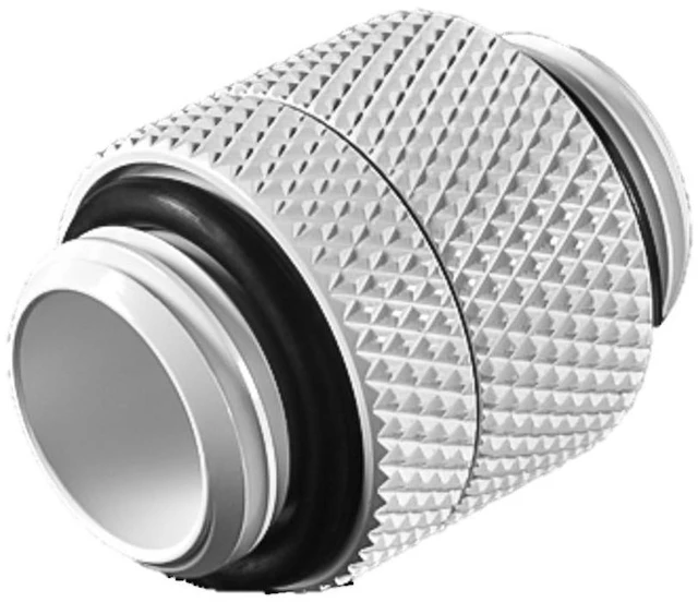 Alt view image 5 of 7 - Bitspower G1/4" Male to Male Extender Fitting (14mm), Rotary, Deluxe White