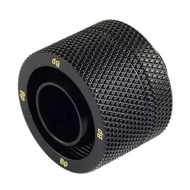 Alt view image 6 of 8 - Bitspower G1/4" to 1/2" ID, OD 3/4" OD Compression Fitting for Soft Tubing, CC5 Ultimate, Matte Black, 4-pack