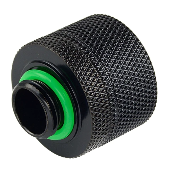 Alt view image 7 of 8 - Bitspower G1/4" to 1/2" ID, OD 3/4" OD Compression Fitting for Soft Tubing, CC5 Ultimate, Matte Black, 4-pack