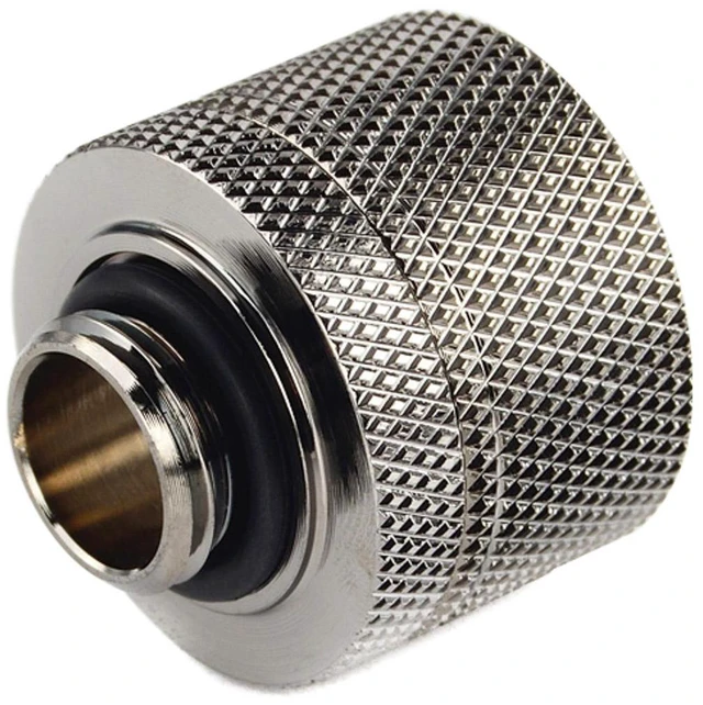 Alt view image 7 of 7 - Bitspower G1/4" to 1/2" ID, OD 3/4" OD Compression Fitting for Soft Tubing, CC5 Ultimate, Black Sparkle, 4-pack