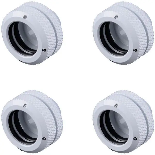 Alt view image 4 of 6 - Bitspower G1/4" to Enhance Multi-Link Fitting for 14mm OD Rigid Tubing, Deluxe White, 4-pack
