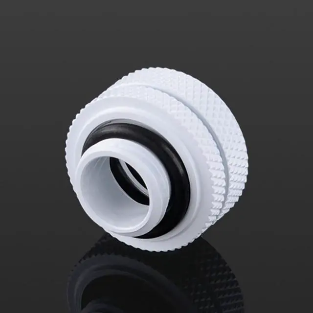 Alt view image 5 of 6 - Bitspower G1/4" to Enhance Multi-Link Fitting for 14mm OD Rigid Tubing, Deluxe White, 4-pack