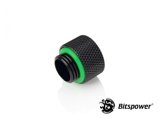 Alt view image 5 of 5 - Bitspower G1/4" 10mm Male to Female Fitting, Matte Black