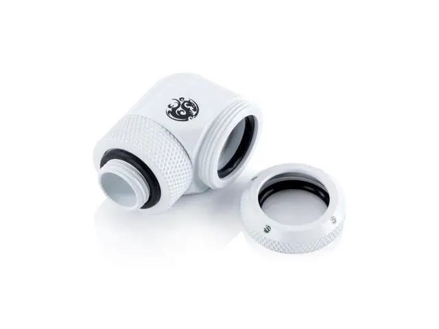 Alt view image 6 of 8 - Bitspower Deluxe White Enhance Rotary G1/4" 90-Degree Multi-Link Adapter For OD 16MM