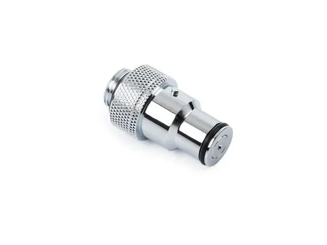 Alt view image 10 of 12 - Bitspower Quick Disconnect Male Fitting with G1/4" Extender, Silver Shining
