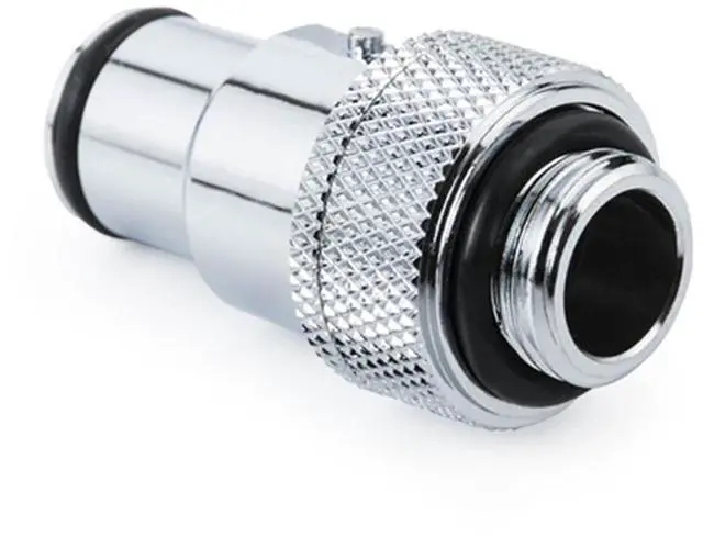 Alt view image 9 of 12 - Bitspower Quick Disconnect Male Fitting with G1/4" Extender, Silver Shining