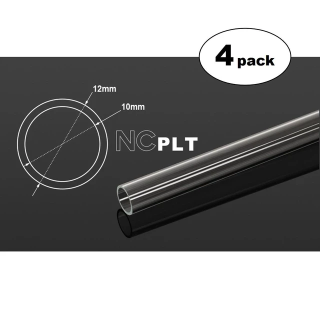 Alt view image 4 of 4 - Bitspower None Chamfer PETG Link Tube, 12mm OD, 500mm, Clear, 4-pack