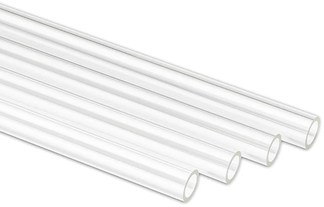 Alt view image 2 of 3 - Bitspower None Chamfer PETG Link Tube, 14mm OD, 500mm, Clear, 4-pack