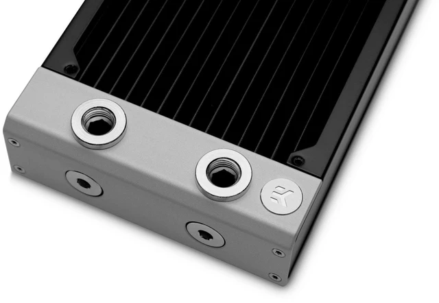 Alt view image 9 of 14 - EK-Quantum Surface P240M 240mm Radiator - Black