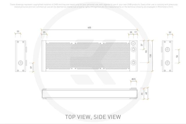 Alt view image 8 of 10 - EKWB EK-Quantum Surface P360M - White