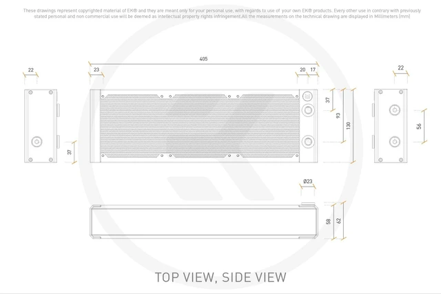 Alt view image 9 of 11 - EKWB EK-Quantum Surface X360M - Black