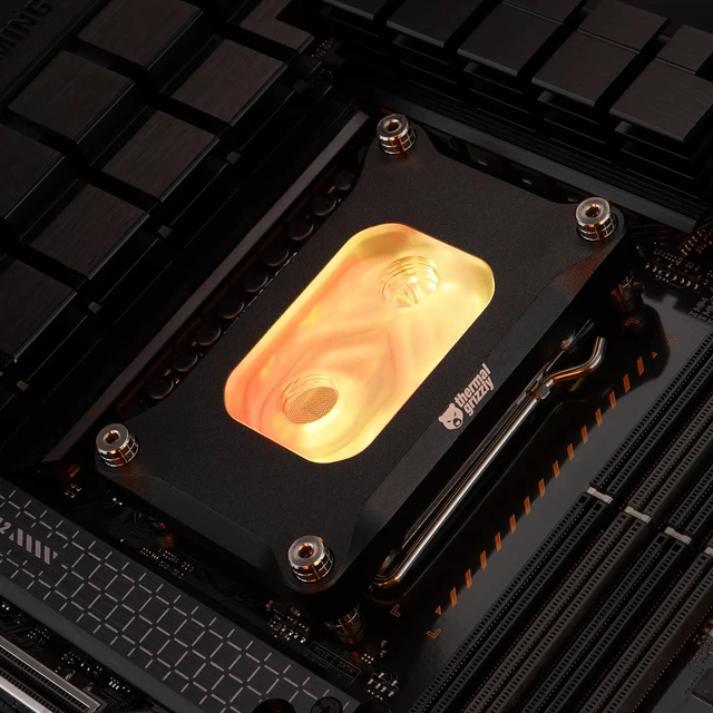 Alt view image 10 of 14 - Thermal Grizzly AM5 Mycro Pro RGB CPU Waterblock, G1/4, Nickel Plated Copper (TG-MY-P-RGB-AMD-AM5)