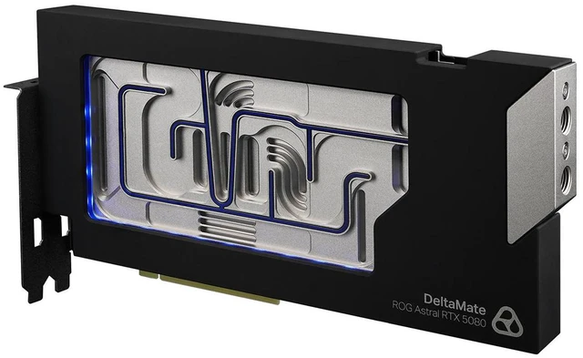Alt view image 10 of 14 - Thermal Grizzly DeltaMate GPU Block - Astral GeForce RTX 5080, G1/4, Nickel Plated Copper, Black (TG-DM-GPU-002)