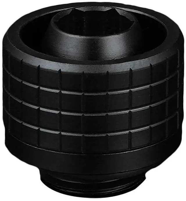 Alt view image 9 of 11 - Thermal Grizzly TG-DM-FIT-0001 DeltaMate ST16 Soft-Tube Water Cooling Compression Fitting G1/4'' Thread, CNC-Machined Brass Matte - Black