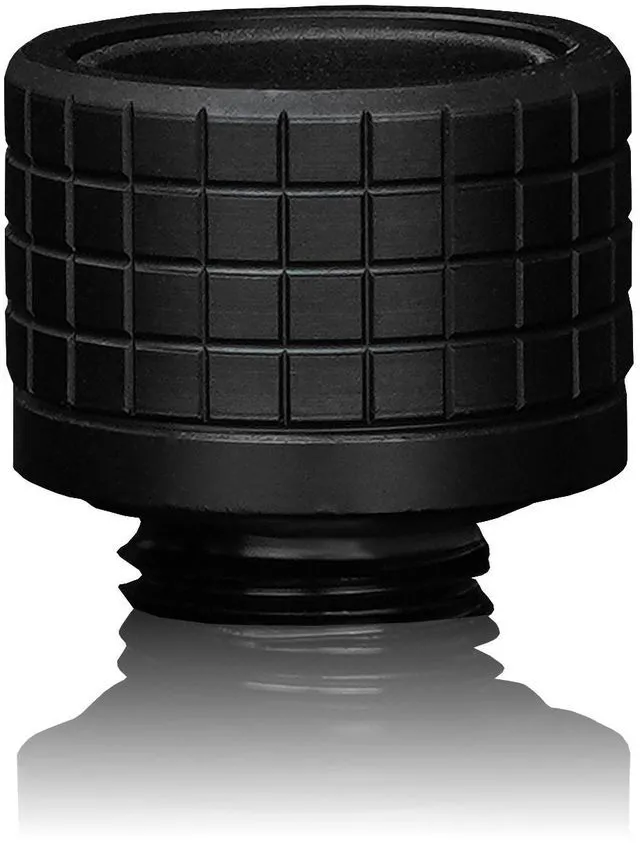 Alt view image 10 of 11 - Thermal Grizzly TG-DM-FIT-0002 DeltaMate HT16 Hard-Tube Water Cooling Fitting G1/4'' Thread, CNC-Machined Brass Matte-Black, Knurled Compression Ring for 16 mm OD Hard Tubing
