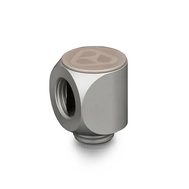 Alt view image 3 of 7 - Thermal Grizzly DeltaMate 90 Degree Rotary Fitting, Matt Nickel, 6-pack