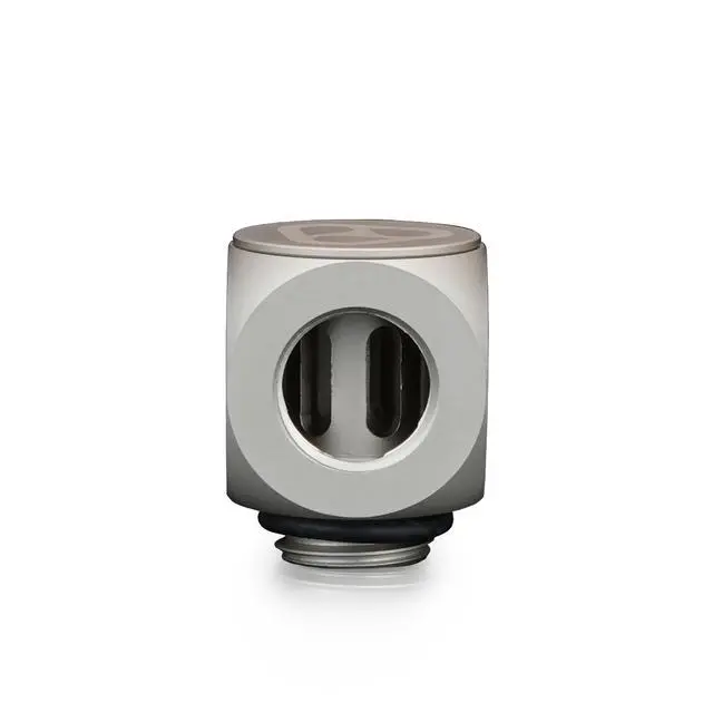 Alt view image 4 of 7 - Thermal Grizzly DeltaMate 90 Degree Rotary Fitting, Matt Nickel, 6-pack