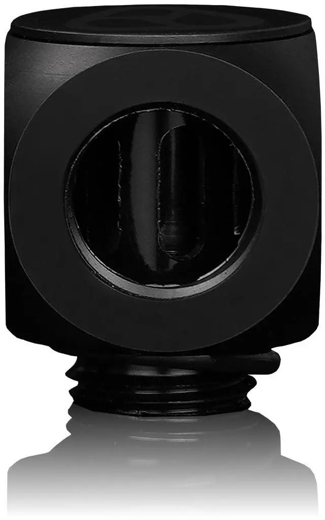 Alt view image 11 of 12 - Thermal Grizzly TG-DM-FIT-0004 DeltaMate Rotary T Fitting G1/4 Male + Dual Female Tee Connector for Custom PC WaterCooling-Black