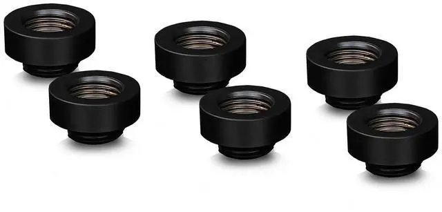 Main image of Thermal Grizzly DeltaMate MF7 Extender Fitting, Black, 6-pack