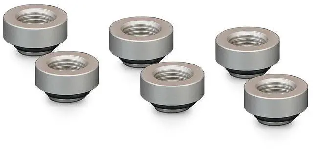 Main image of Thermal Grizzly DeltaMate MF7 Extender Fitting, Matt Nickel, 6-pack