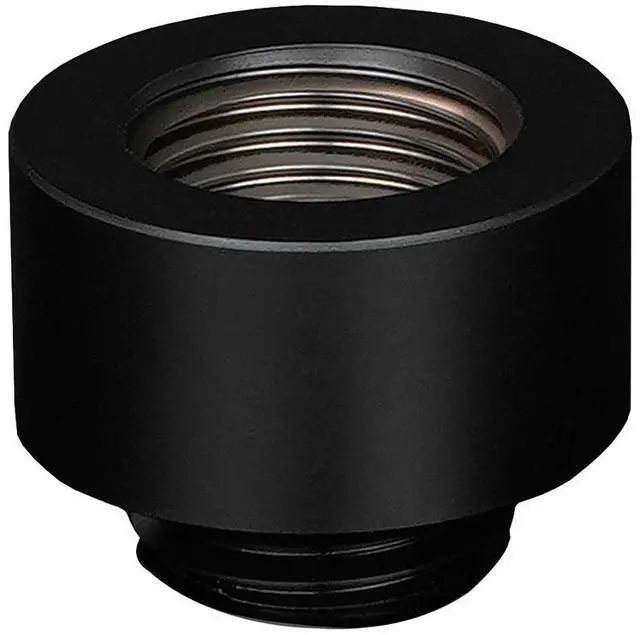 Alt view image 9 of 11 - Thermal Grizzly TG-DM-FIT-0006 DeltaMate Extender MF10 Black 10mm G1/4 Male-to-Female Spacer for Custom PC WaterCooling