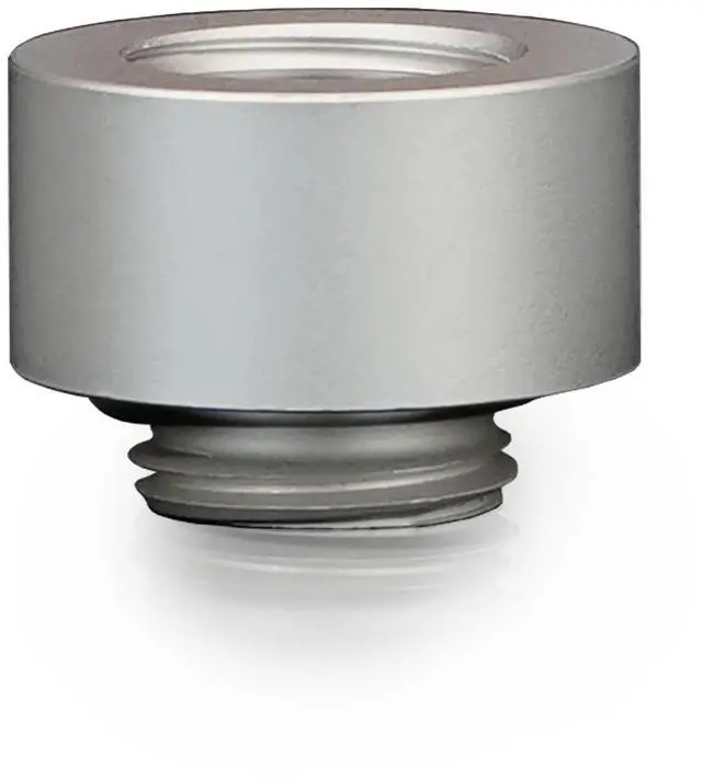 Alt view image 9 of 10 - Thermal Grizzly DeltaMate 10mm Male to Female Extender Fitting - MF10 - Matt Nickel, G1/4, Brass (TG-DM-FIT-0206)