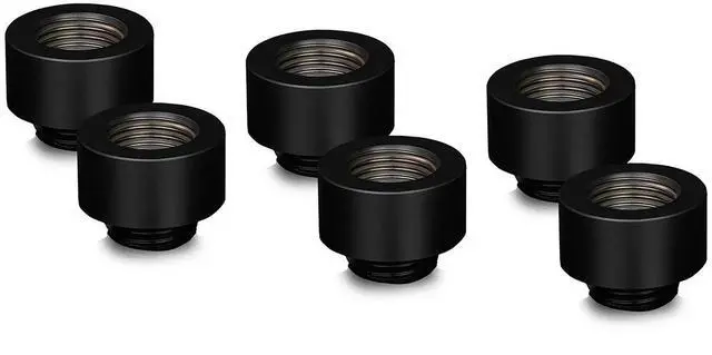 Main image of Thermal Grizzly DeltaMate MF10 Extender Fitting, Black, 6-pack