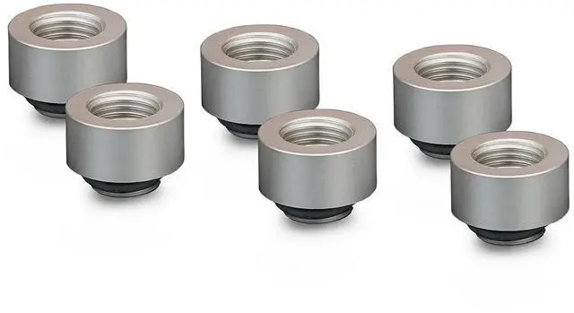 Main image of Thermal Grizzly DeltaMate MF10 Extender Fitting, Matt Nickel, 6-pack