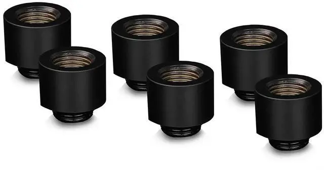 Main image of Thermal Grizzly DeltaMate MF14 Extender Fitting, Black, 6-pack