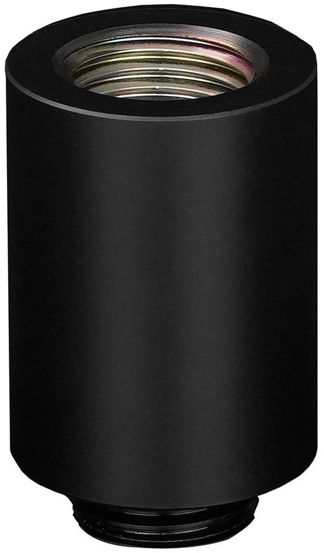 Alt view image 9 of 11 - Thermal Grizzly TG-DM-FIT-0008 DeltaMate Extender MF28 Black 28mm G1/4 Male-to-Female Spacer for Custom PC Water-Cooling