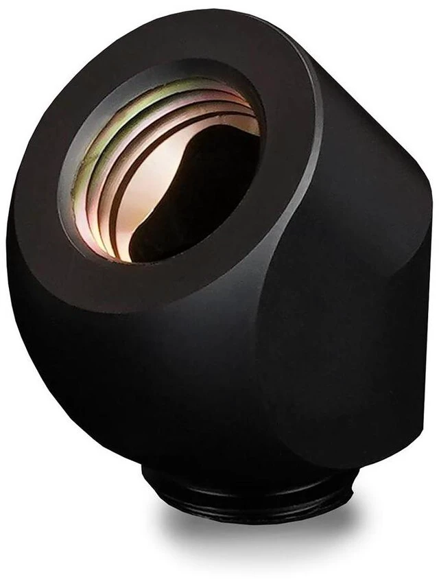 Alt view image 8 of 12 - Thermal Grizzly DeltaMate Rotary Fitting - 45° - Black, G1/4, Brass (TG-DM-FIT-0015)